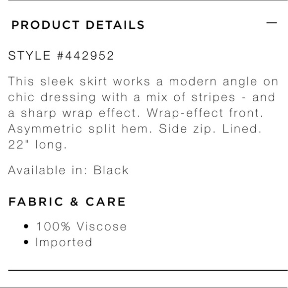 LOFT Petite Mixed Stripe Wrap Skirt - Picture 4 of 4